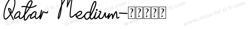 Qatar Medium字体转换